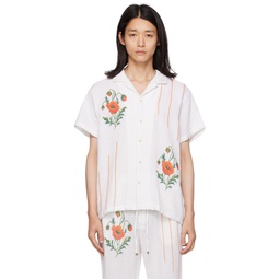 Off White Floral Shirt 232245M192023