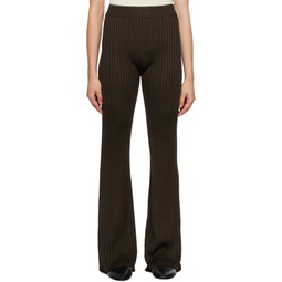 Brown Flared Trousers 232249F087010