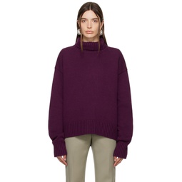 Purple Droptail Sweater 232249F099000
