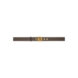 Brown Mini Monogrammed Belt 232251F001007
