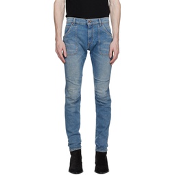 Blue Slim Fit Jeans 232251M186003