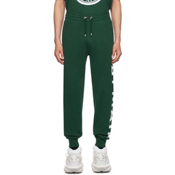 Green Printed Sweatpants 232251M190006