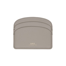 Taupe Demi Lune Card Holder 232252F037002