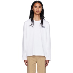 White Oliver Long Sleeve T Shirt 232252M213033