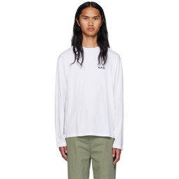 White Frankie Long Sleeve T Shirt 232252M213041