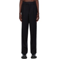Black Tailored Trousers 232254F087002