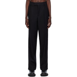 Black Tailored Trousers 232254F087002