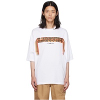 White Curb Lace T Shirt 232254M213007