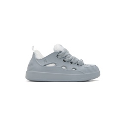 Gray Curb Colorblock Sneakers 232254M237053
