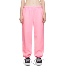 Pink Elasticized Lounge Pants 232260F086001