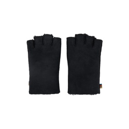 Navy Fingerless Gloves 232260M135004