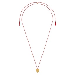 Red   Gold Plectrum Necklace 232260M145003