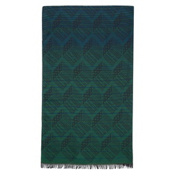 Navy   Green PS Cube Scarf 232260M150011