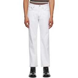 White Five Pocket Jeans 232260M186001