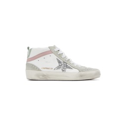 SSENSE Exclusive White   Gray Mid Star Sneakers 232264F127002