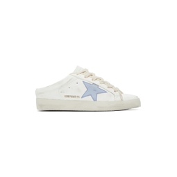 SSENSE Exclusive White   Blue Ball Star Sabot Sneakers 232264F128000