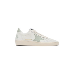 SSENSE Exclusive White   Green Ball Star Sneakers 232264F128002