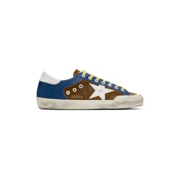 Blue   Brown Super Star Sneakers 232264M237038
