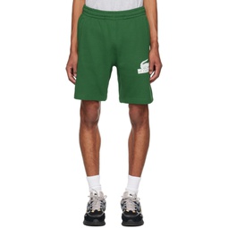 Green Relaxed Fit Shorts 232268M193002