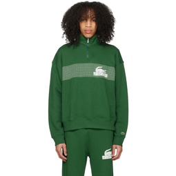 Green Printed Sweatshirt 232268M202000