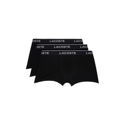Three Pack Black Casual Boxers 232268M216002