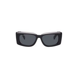 Black Rectangular Sunglasses 232270F005007