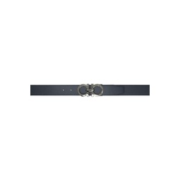 Navy   Black Gancini Reversible Belt 232270M131004