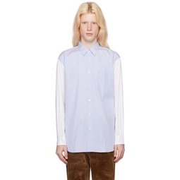 Blue   White Striped Shirt 232270M192031