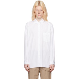 White Peter Pan Collar Shirt 232270M192033