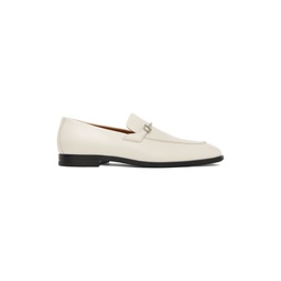 White Gancini Loafers 232270M231042