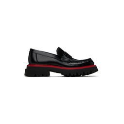 Black Chunky Loafers 232270M237025