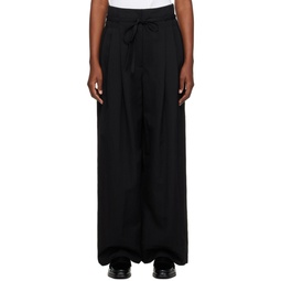 Black Relaxed Trousers 232283F087003