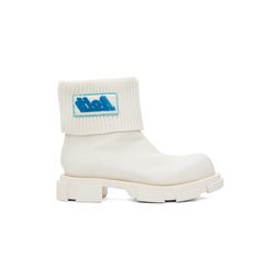 White Gao Mid Chelsea Boots 232287M223006