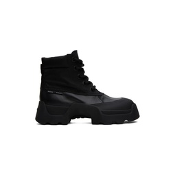 Black Stomp Boots 232288F113011