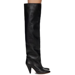 Black Cone Over The Knee Boots 232288F115005