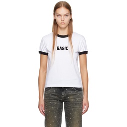 White Basic T Shirt 232308F110000