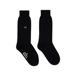 Black Uni Socks 232314F076002