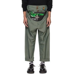Green Alien Trousers 232314M191016
