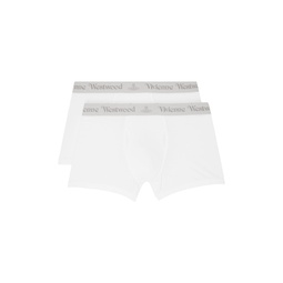 Two Pack White Boxers 232314M216005