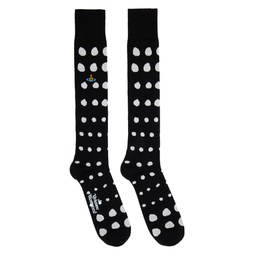 Black Dots Socks 232314M220011