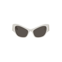 White Cat Eye Sunglasses 232342F005023