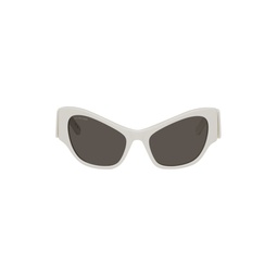 White Cat Eye Sunglasses 232342F005023