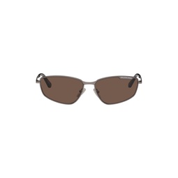 Black Rectangular Sunglasses 232342F005039