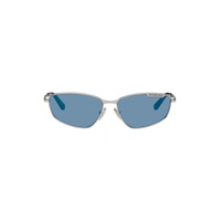 Silver Cat Eye Sunglasses 232342F005040