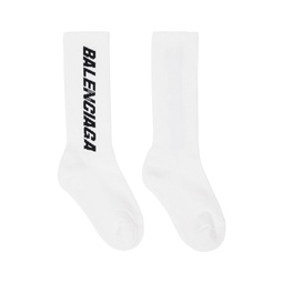 White Racer Socks 232342F076009