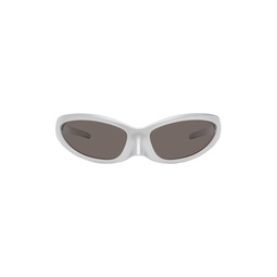 Silver Skin Cat Sunglasses 232342M134008
