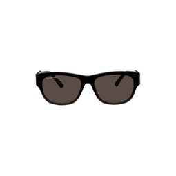 Black Rectangular Sunglasses 232342M134079