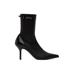 Black Pointed Ankle Boots 232343F113000