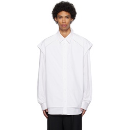 White Layered Shirt 232343M192003