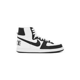 Black   White Nike Edition Terminator High Sneakers 232347F127000